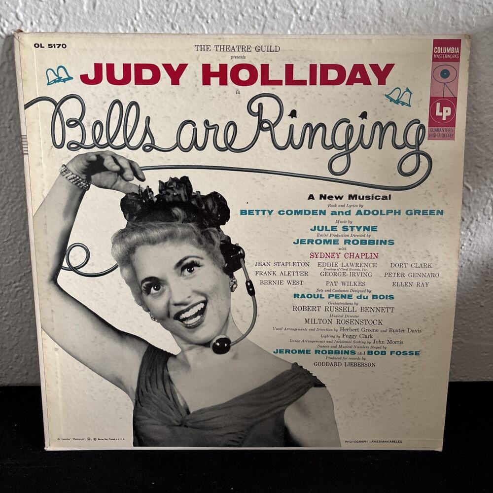 Judy Holliday Bells Are Ringing Vinyl Record OL-5170 Broadway LP 1st Pressing